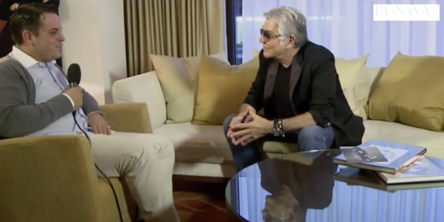 Roberto Cavalli Exclusive RUNWAY TV interview